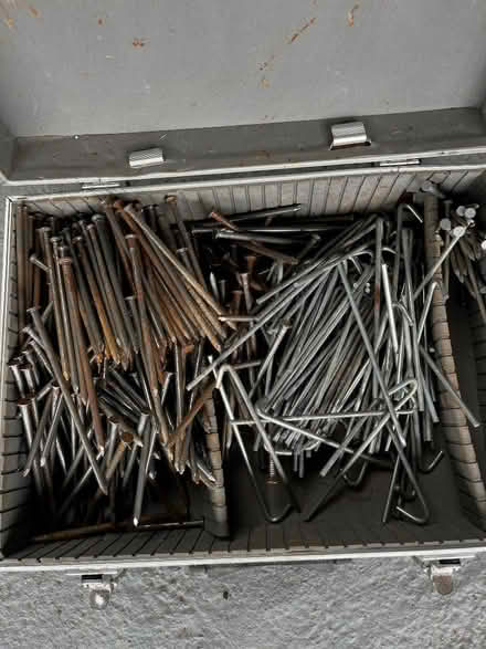 Photo of free Large case of 15cm nails and tent pegs (Lupton LA6) #2