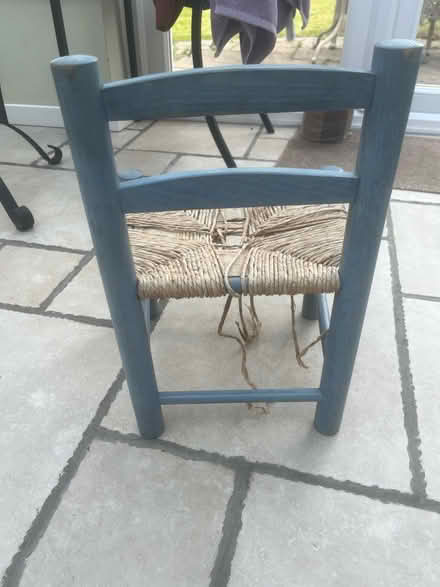 Photo of free Wooden raffia child’s chair (Ryton NE40) #1