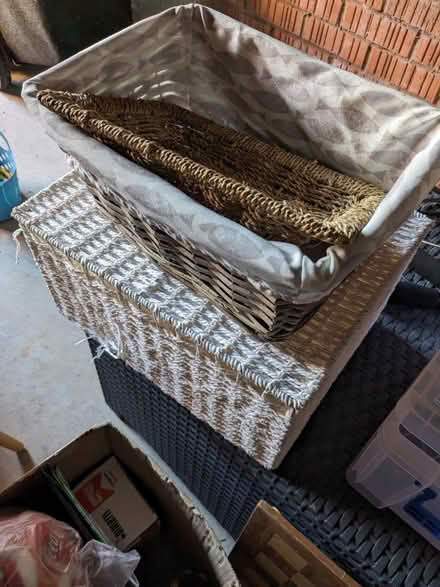 Photo of free Wicker storage baskets (Uttoxeter) #1
