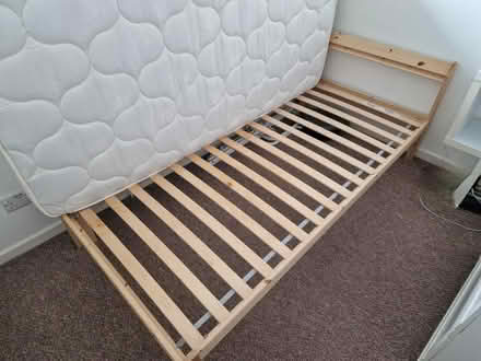 Photo of free Single bed frame and mattress (Riverhead TN13) #2
