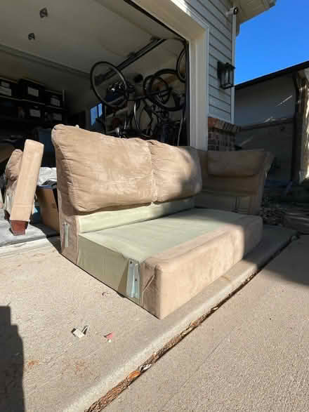 Photo of free Microfiber Couch and Loveseat (Broomfield) #1