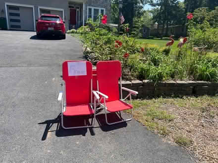 Photo of free Four Beach Chairs (Bowers Ln & Spring St) #1
