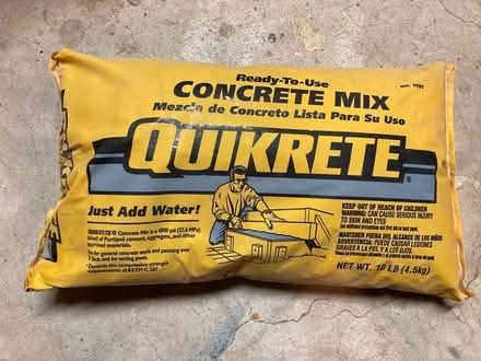 Photo of free Quikrete concrete mix (Sleepy Hollow by 72 & Randall) #1