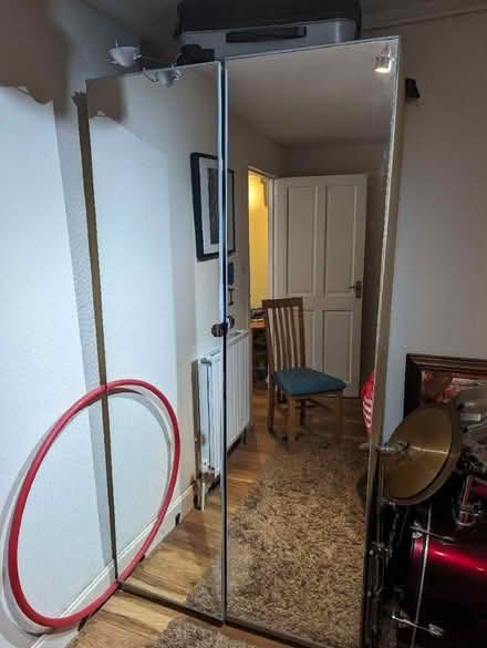 Photo of free Mirrored double wardrobe from ikea (Gallowflat G73) #2