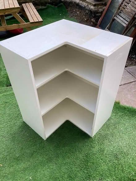 Photo of free White corner wall unit (Greenfield OL3) #1