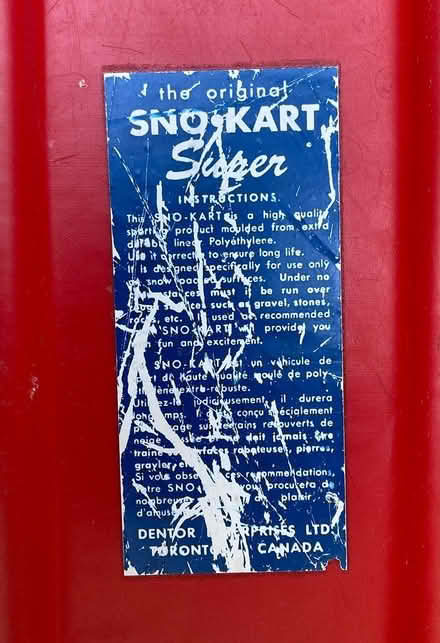 Photo of free Vintage Sno Kart sled (San Anselmo, Winship area) #1