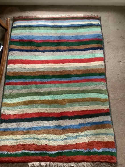 Photo of free Stripey rug (Fairfield Park) #1