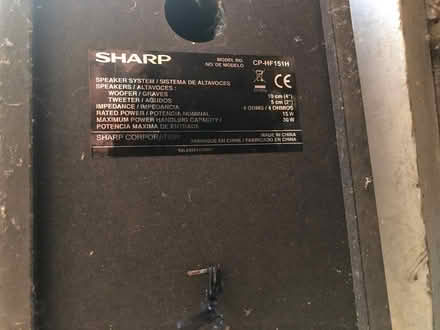 Photo of free Sharp speakers (Whitchurch-on-Thames RG8) #1