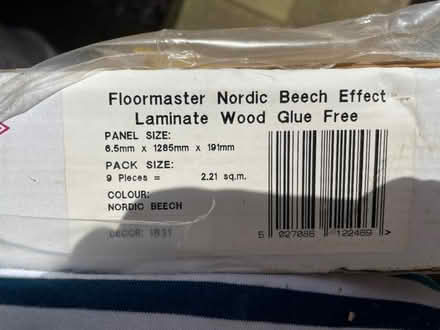 Photo of free Laminate flooring (Willington DE65) #1