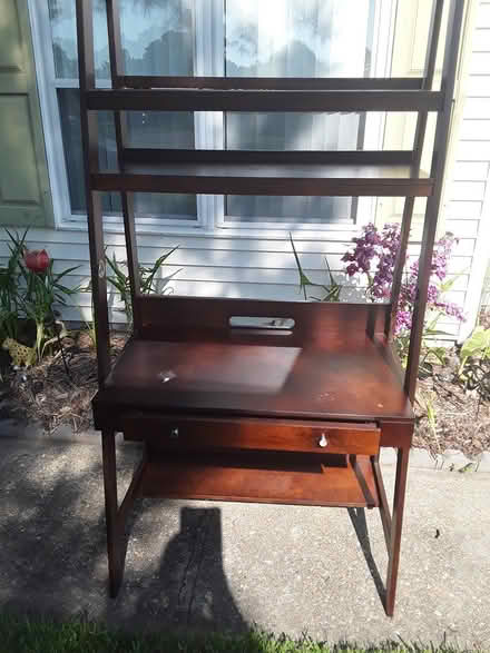 Photo of free Tall 2 tier wood desk (Ft Eustis) #2