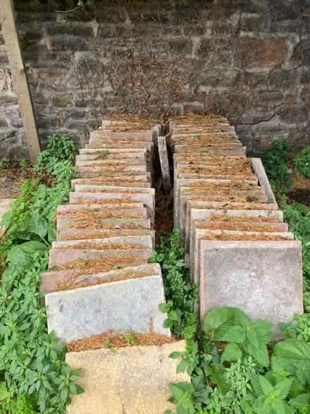 Photo of free 50 x grey paving slabs (New Brighton CH45) #1