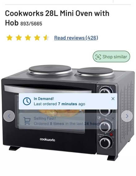 Photo of Mini oven and hob (Ford) #1