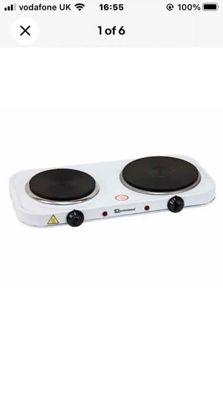 Photo of 2 Ring Electric Table top Hob (Thurton.NR14) #1