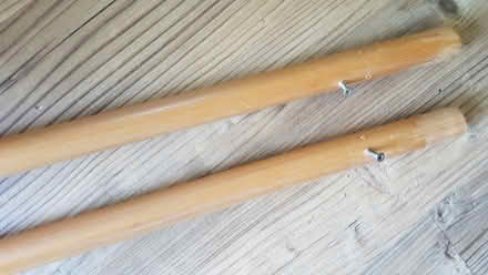 Photo of free Curtain rails, fittings and rings - wooden (Trumpington Ward CB2) #2
