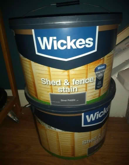 Photo of free 2 x 9 litre shed and fence paint (Keynsham) #1