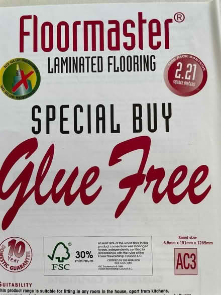 Photo of free Laminate flooring (Willington DE65) #3