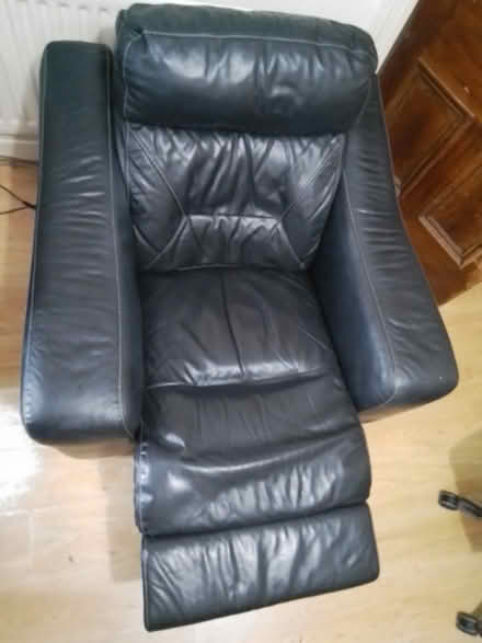 Photo of free Electric Leather recliner chair (Huyton L36) #1