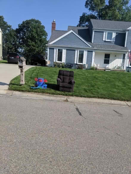 Photo of free Couple recliners, shelves, kids toy (Brewster elementary) #2