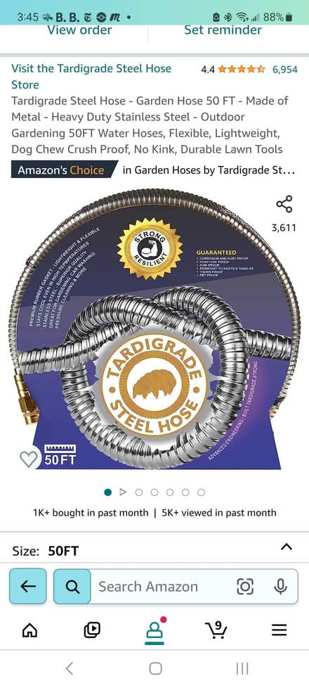 Photo of free 50 ft hose with connector leak (wallingford) #1