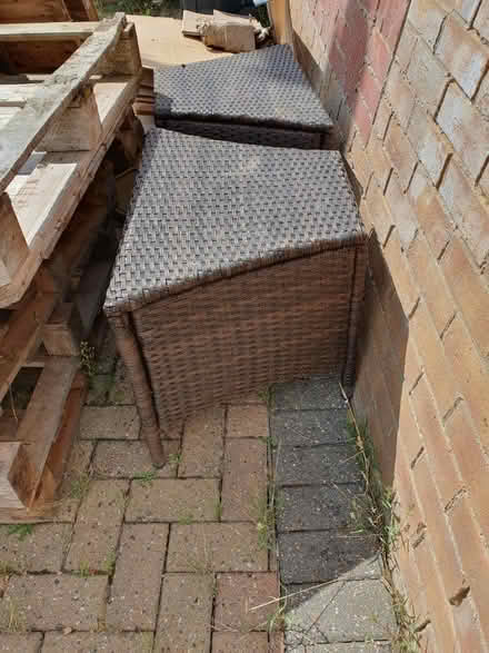 Photo of free Rattan tables (Loughton) #1