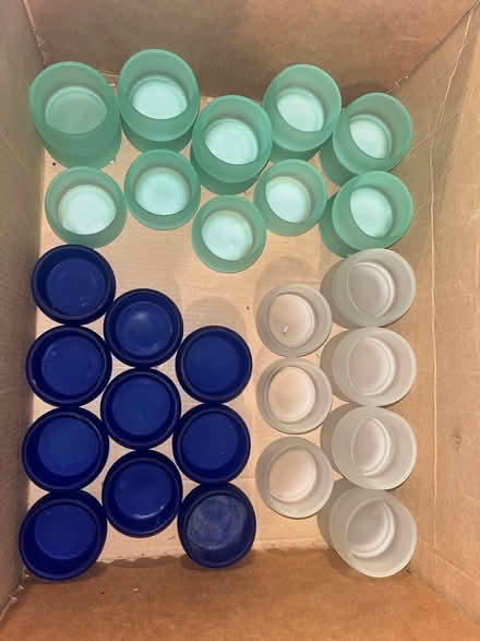 Photo of free Small glass tea light candleholders (East Capitol Hill Miller Park) #1