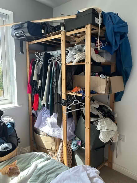 Photo of free Wooden standalone wardrobe (Waterbeach) #1