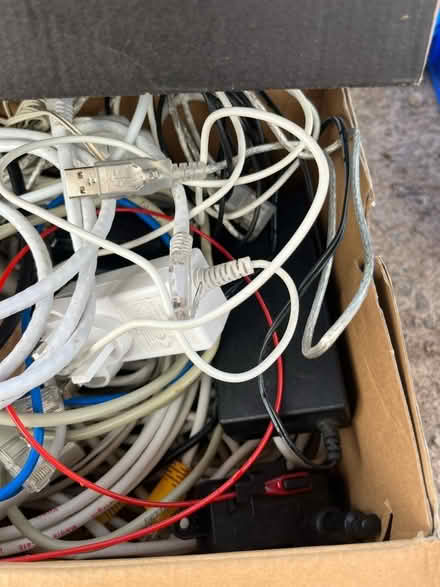 Photo of free Box of Mixed Cables (Blythe Bridge ST11) #1