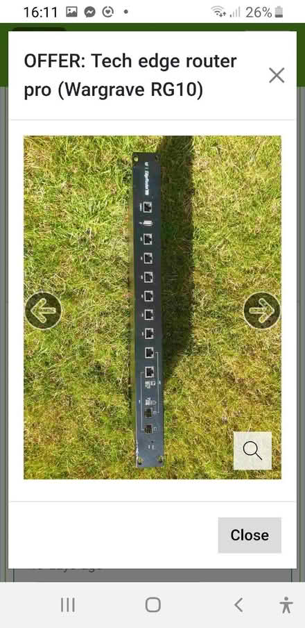 Photo of free Tech edge router black (Wargrave RG10) #2