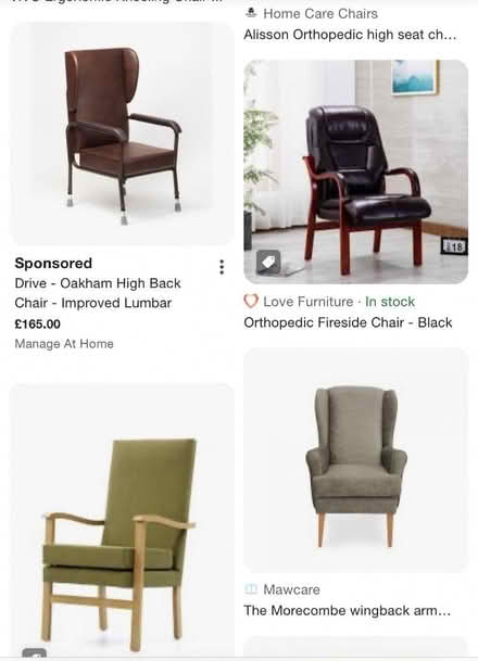 Photo of Orthopaedic Type Chair (Wandsworth Common SW18) #1