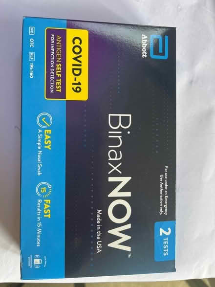 Photo of free COVID tests almost exp 8/23/23 (Alameda) #2
