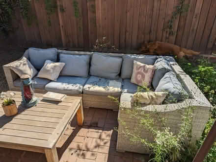 Photo of free Wicker patio furniture set (Ponderosa Park (Sunnyvale)) #1