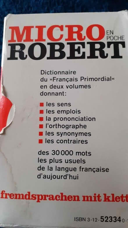 Photo of free Monolingual French dictionary (Heaton NE6) #2