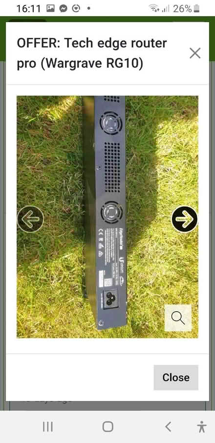 Photo of free Tech edge router black (Wargrave RG10) #1