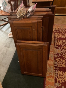 Photo of free oak cabinet doors and hardware (Groton, nr. PO.) #1