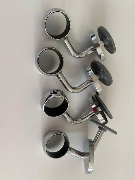 Photo of free 4 chrome 40mm rail brackets (Sewerby YO16) #1
