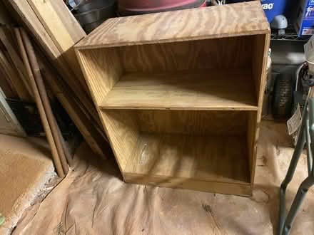 Photo of free Low wood shelf (Woolen Mills) #1