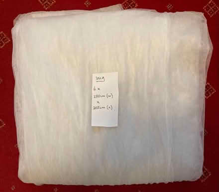 Photo of free Ikea net curtains (3 pairs) 280cm x 305cm (New Brighton CH45) #1