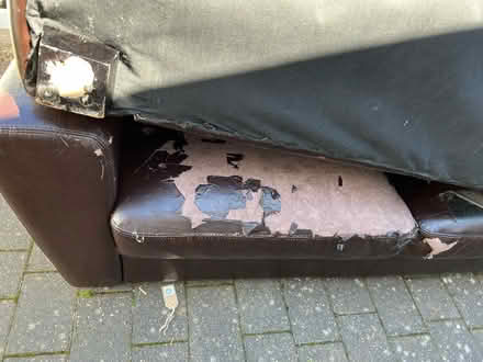 Photo of free Leather sofas (pinner HA5) #1