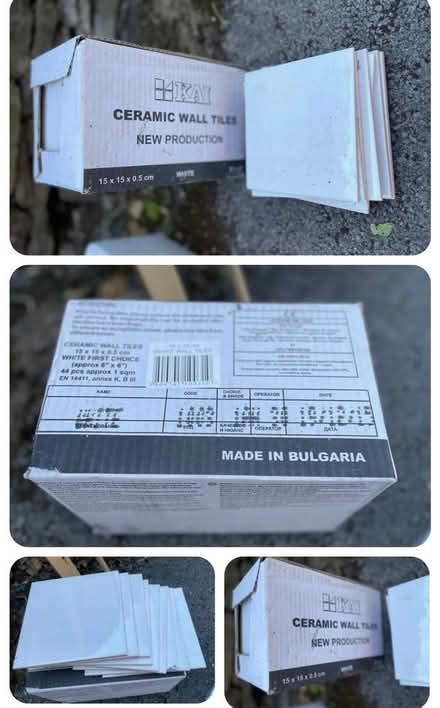 Photo of free 1m^2 Plain White Ceramic Tiles (Broomhall S10) #1