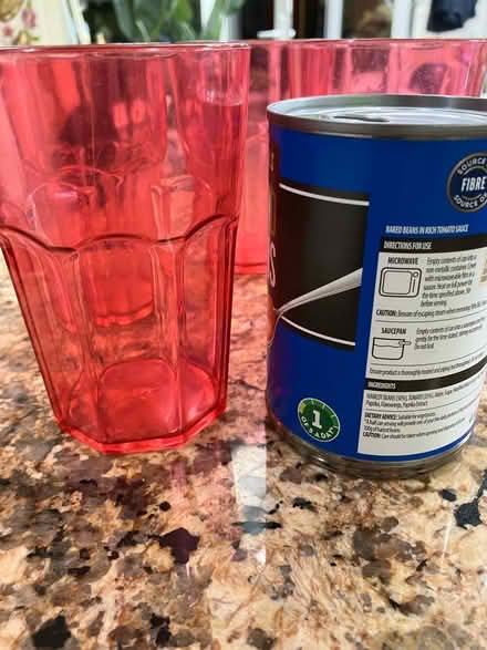 Photo of free 4 raspberry plastic tumblers (Ickenham) #4