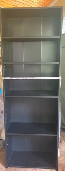 Photo of free Bookshelf, tall, black (CVille/Pantops/Rt 20/Proffit) #1