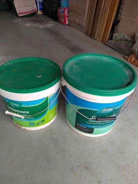 Photo of free 2 Bucket-shaped Containers (Woodmancote GL11) #1