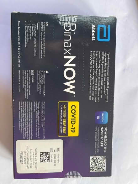 Photo of free COVID tests almost exp 8/23/23 (Alameda) #1