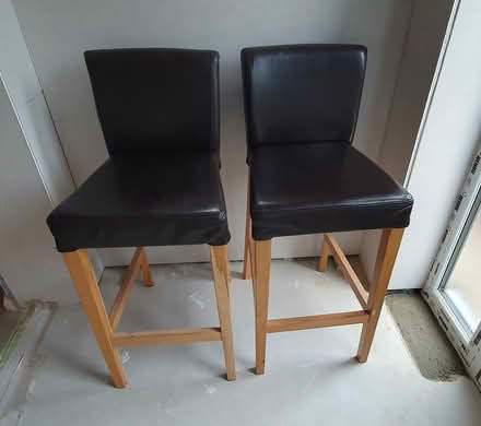 Photo of free 2 x IKEA faux leather bar stools (Ware SG12) #2