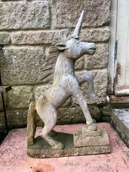 Photo of free Wooden unicorn ornament (Bloomfield) #2