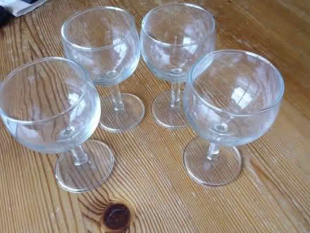 Photo of free 4 wine glasses - 13cm tall (Westbury Fields BS9) #1