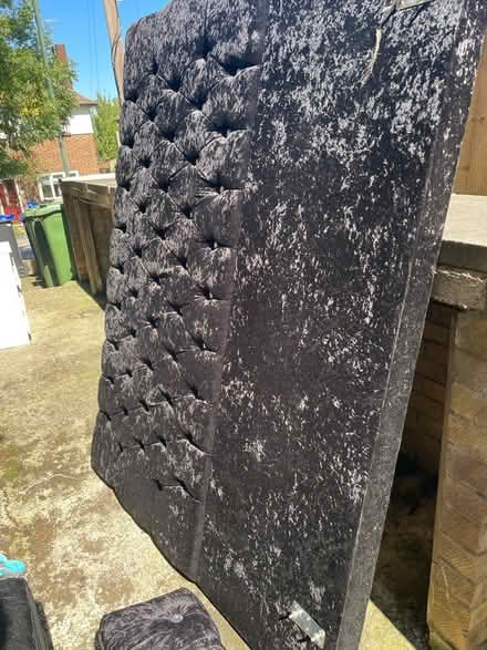 Photo of free Double velvet bed (Welling) #1