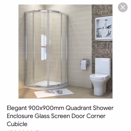 Photo of 900 x 900 shower screen (Topsham, Exeter) #1