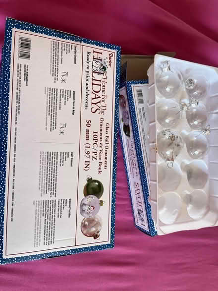 Photo of free 16 Glass baubles for decorating (RH1) #1