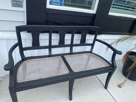 Photo of free Outdoor wood bench (Belmont Heights) #3